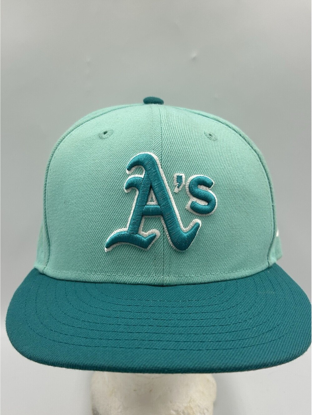 New Era 59FIFTY Oakland Athletics Fitted Hat Mint Green Teal MLB Cap 7 7/8